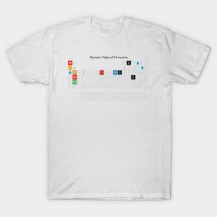 Periodic Table of Fireworks (118 Elements) T-Shirt